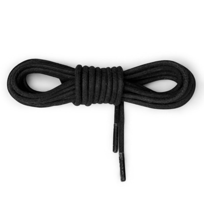 Latigo Leather Boot Laces - Black